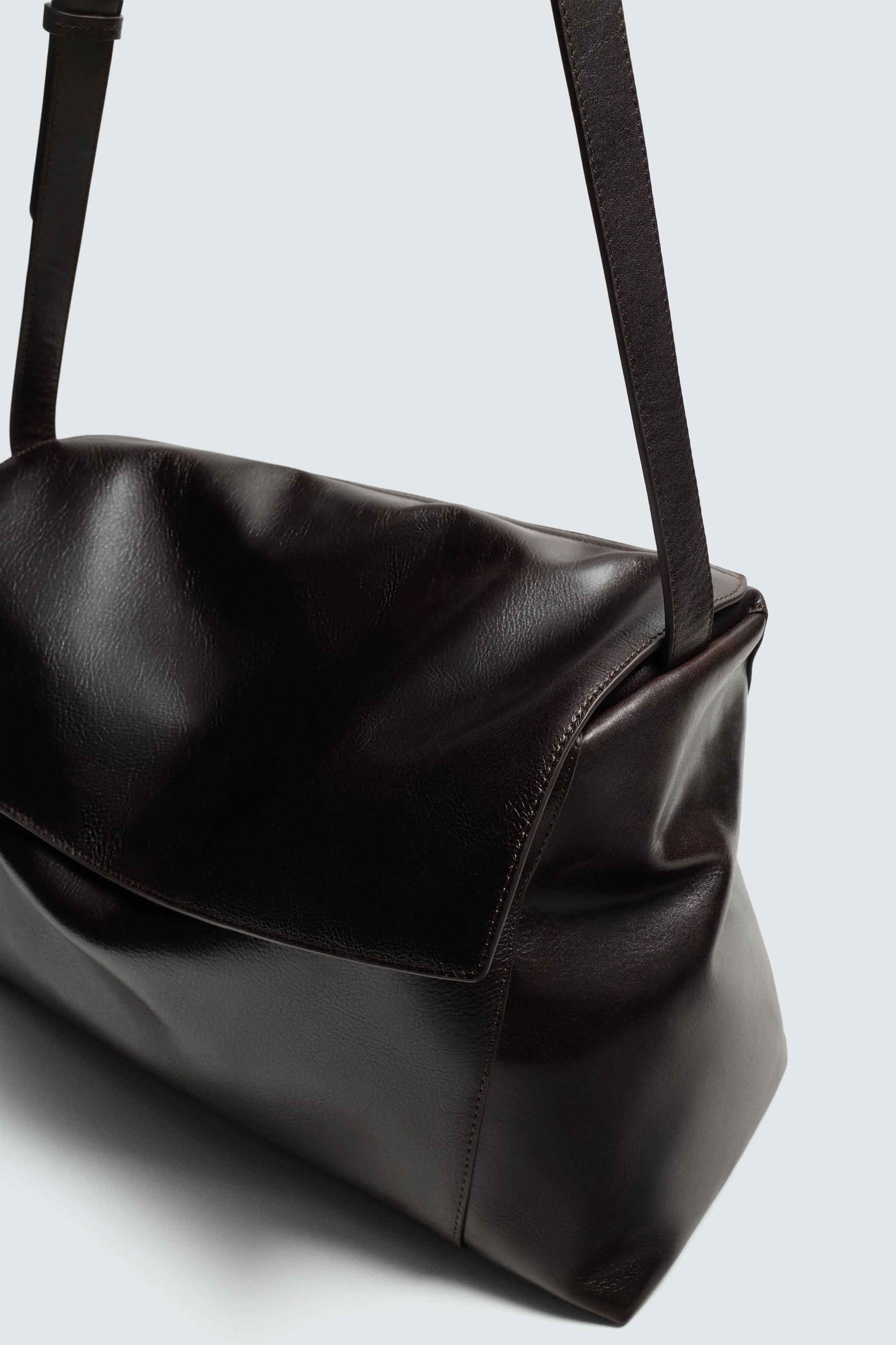 XL LEATHER CROSSBODY BAG
